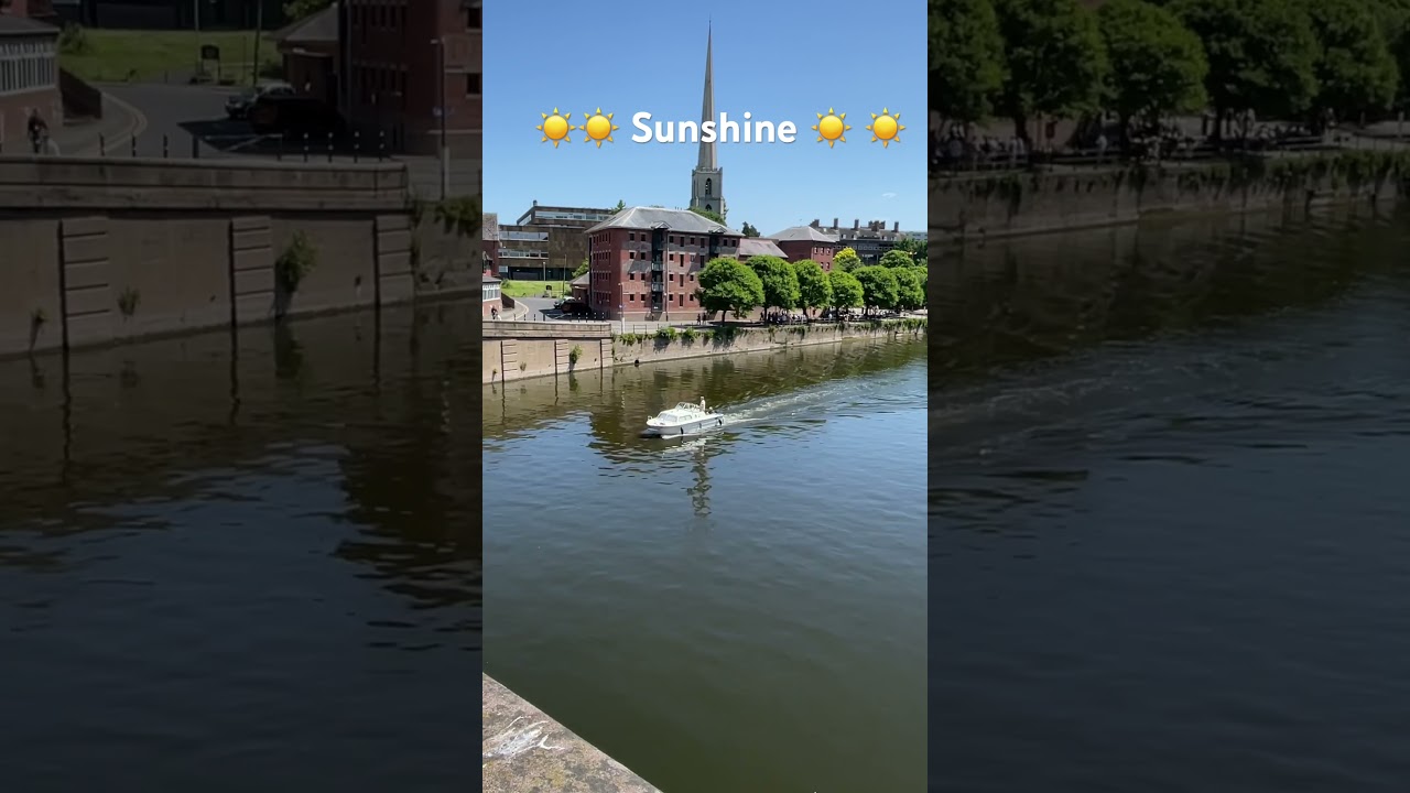 Boating along River Severn, Worcester ☀️☀️☀️