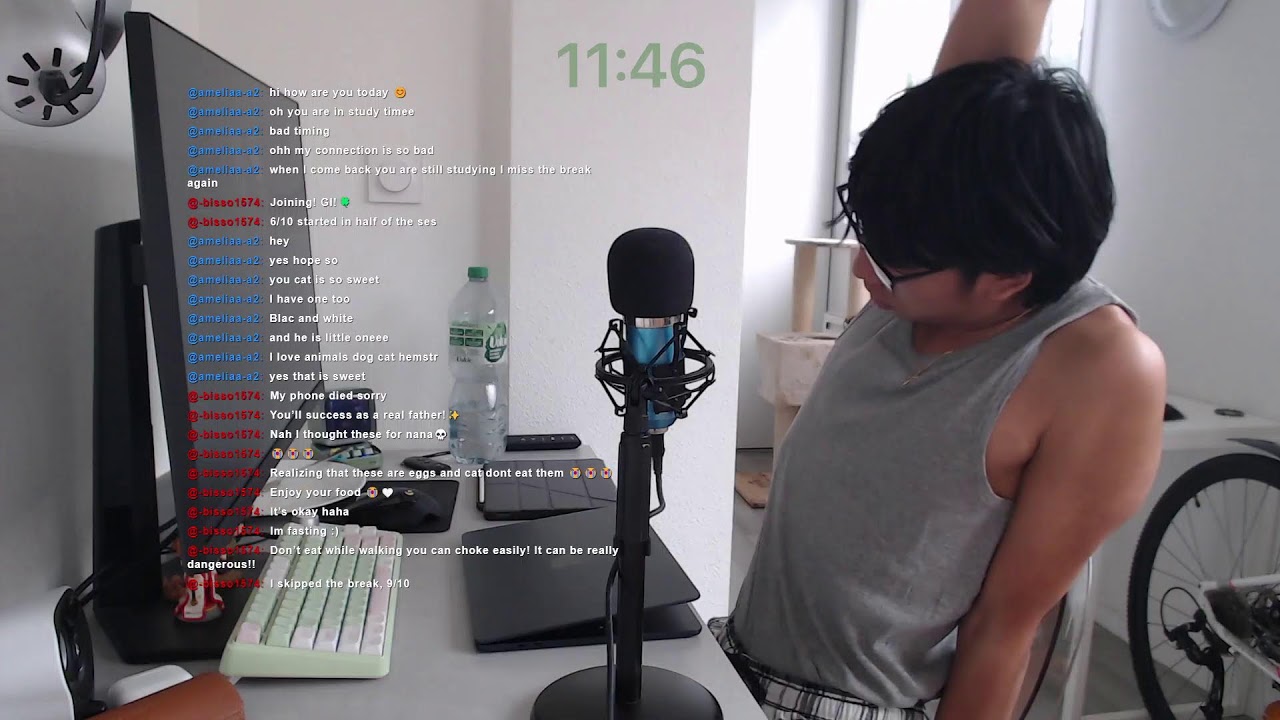 study with me live pomodoro | 4 hours