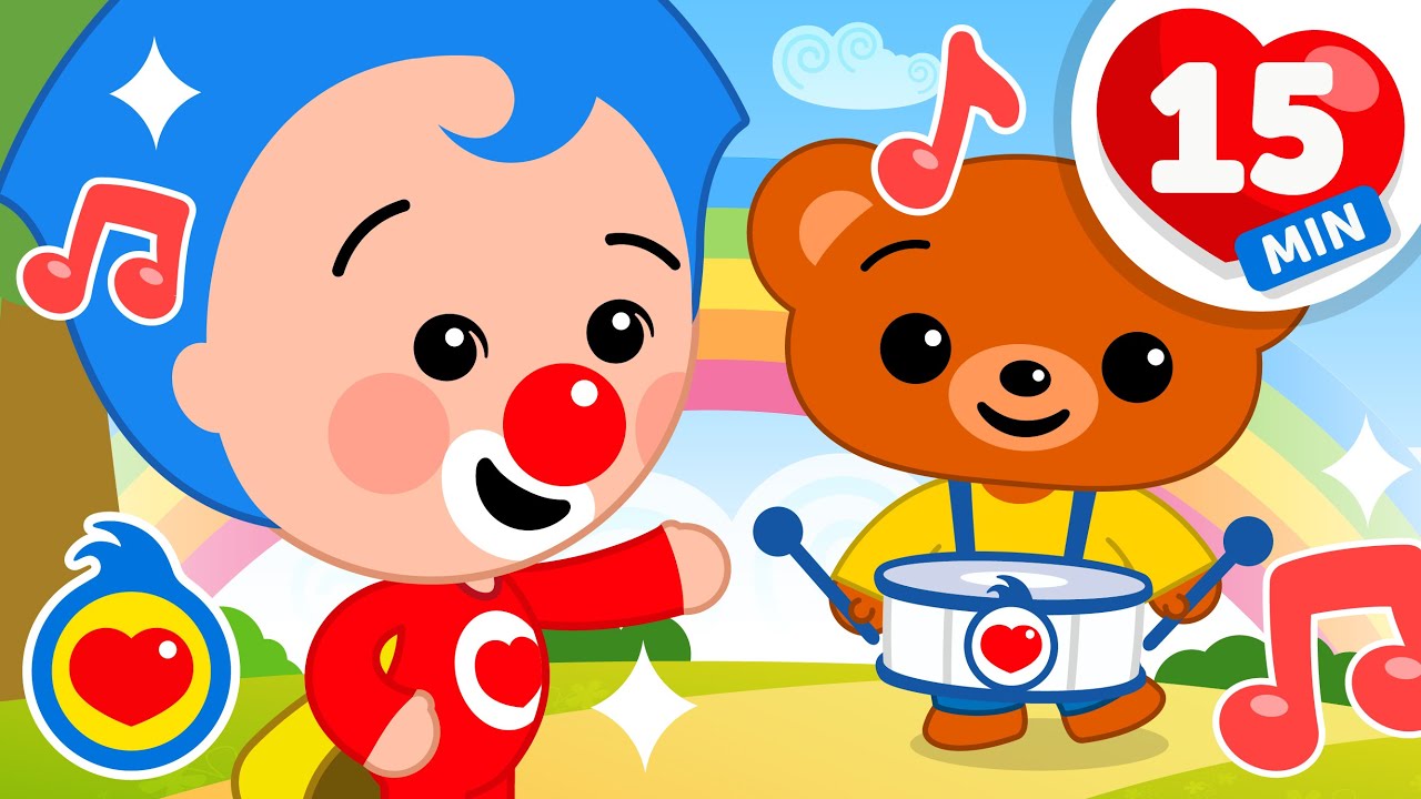 Estou Feliz 😊 ✨ | 15 minutos de Música Infantil | Um Herói do Coração ❤️