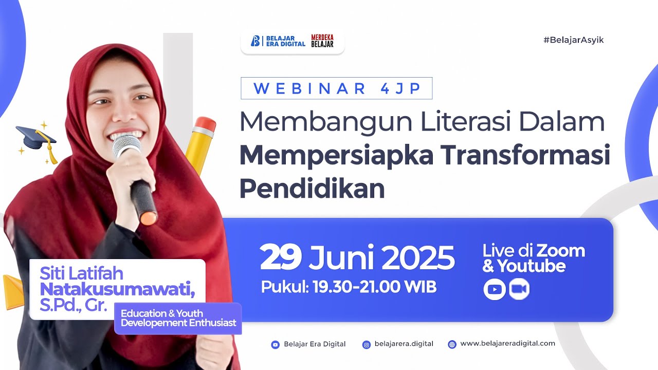 Webinar! Membangun Literasi Dalam Mempersiapkan Transformasi Pendidikan