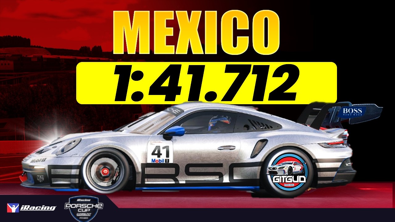 Руководство по трассе iRacing NEW Porsche Cup MEXICO - 1:41.712