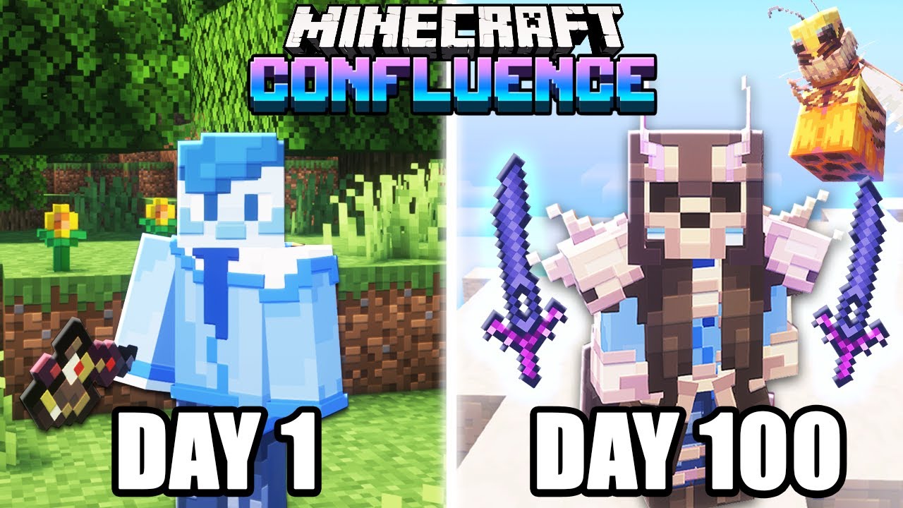 I Spent 100 Days in Confluence Minecraft