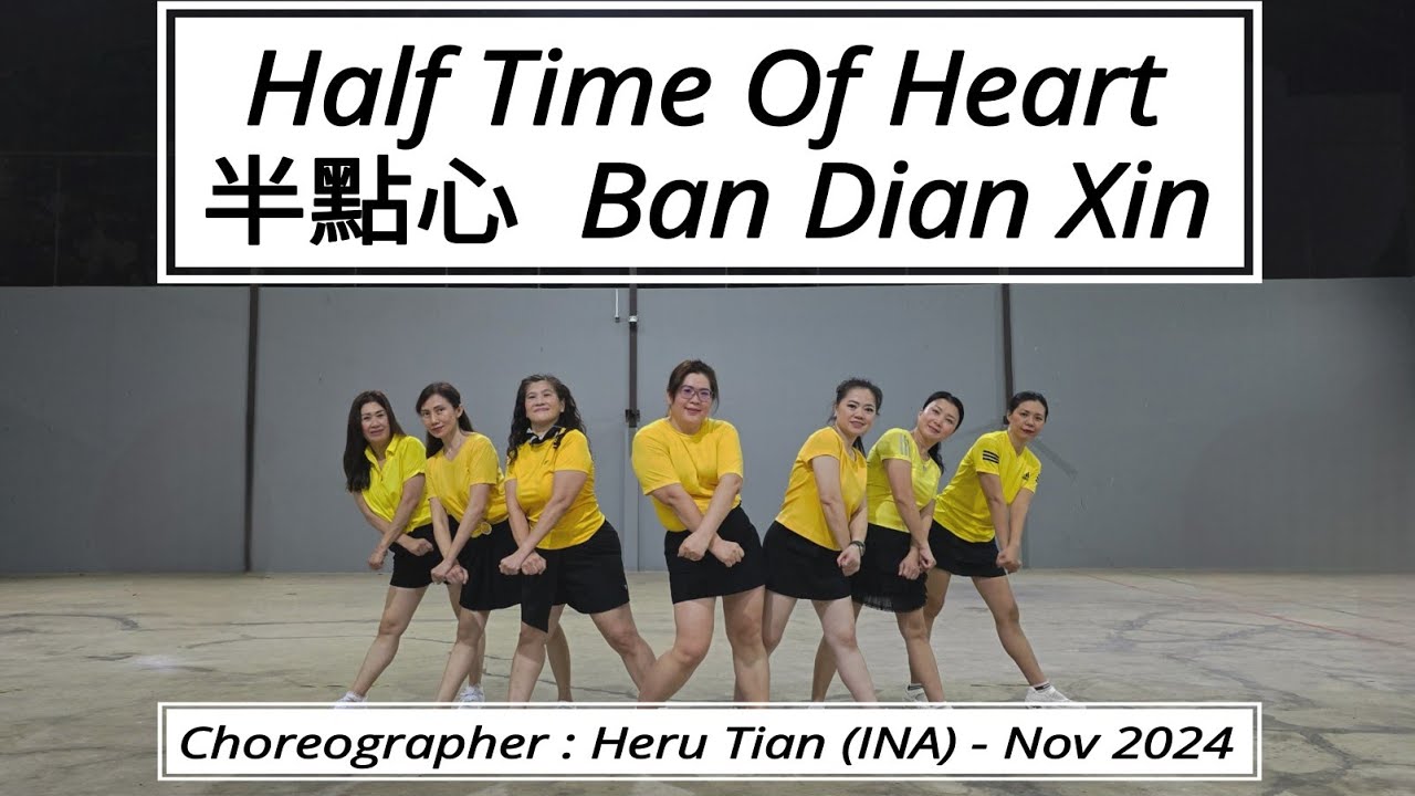 HOLD | Half Time Of Heart (半點心  Ban Dian Xin) | LINE DANCE | High Beginner | Heru Tian