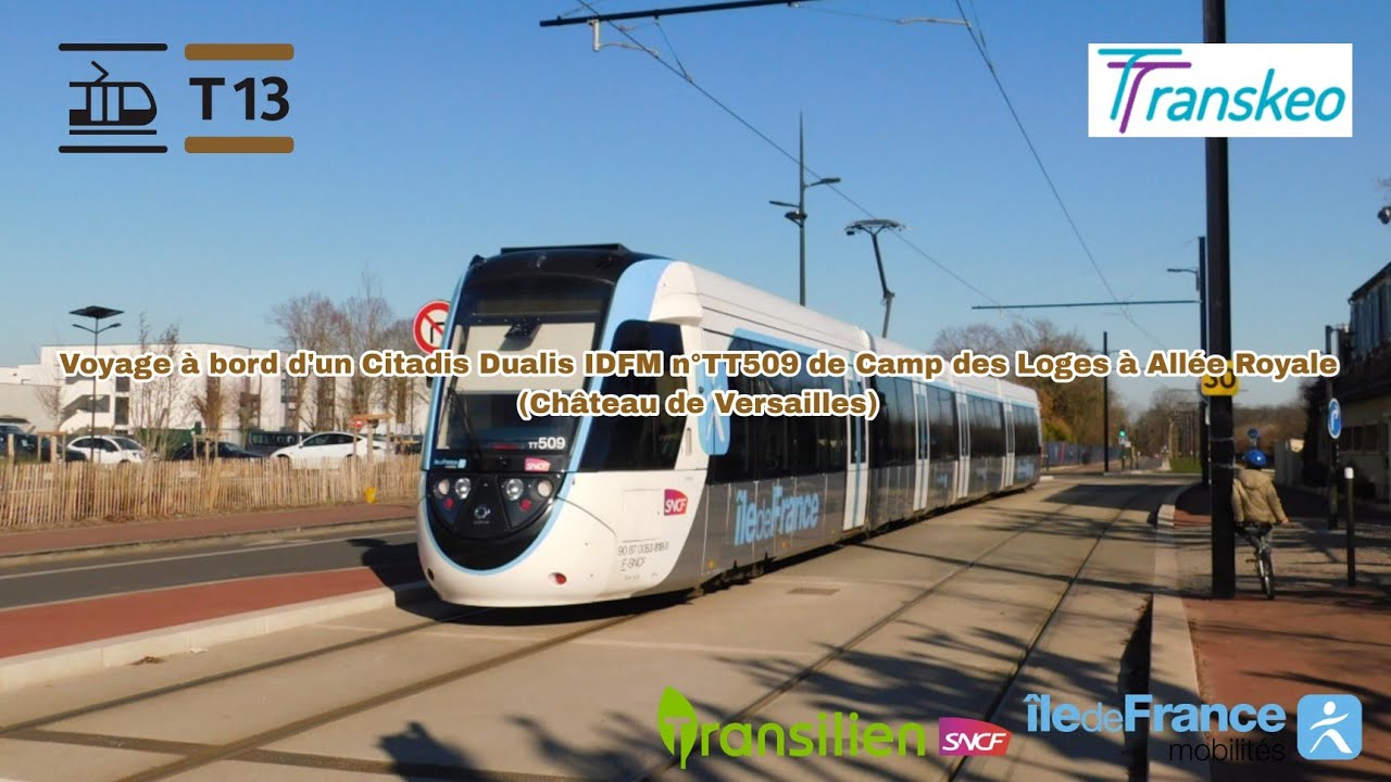 [Tramway T13] Voyage à bord d'un Citadis Dualis IDFM n°TT509 de Camp des Loges à Allée Royale