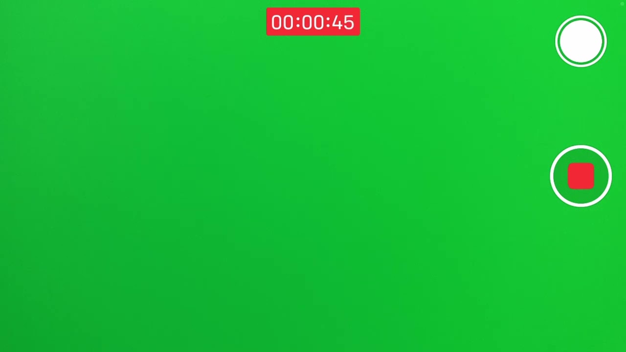 IPhone Camera Screen recording green screen | Royalty Free Stock Footage
