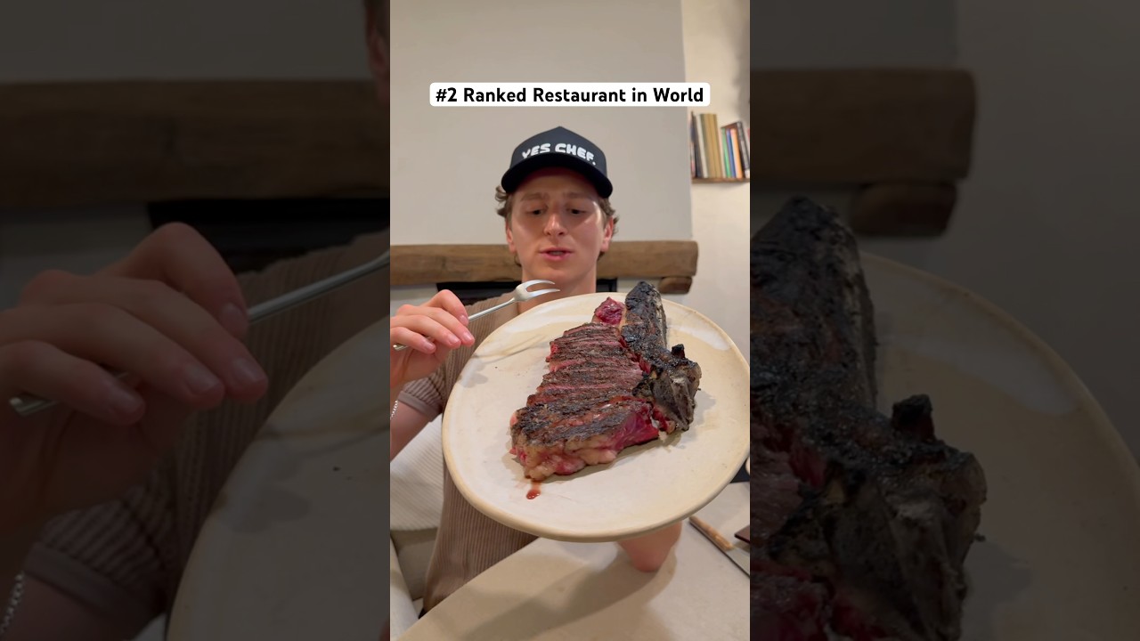 I flew to Spain to try the second best restaurant in the world 📍Asador Etxebarri #food #steak