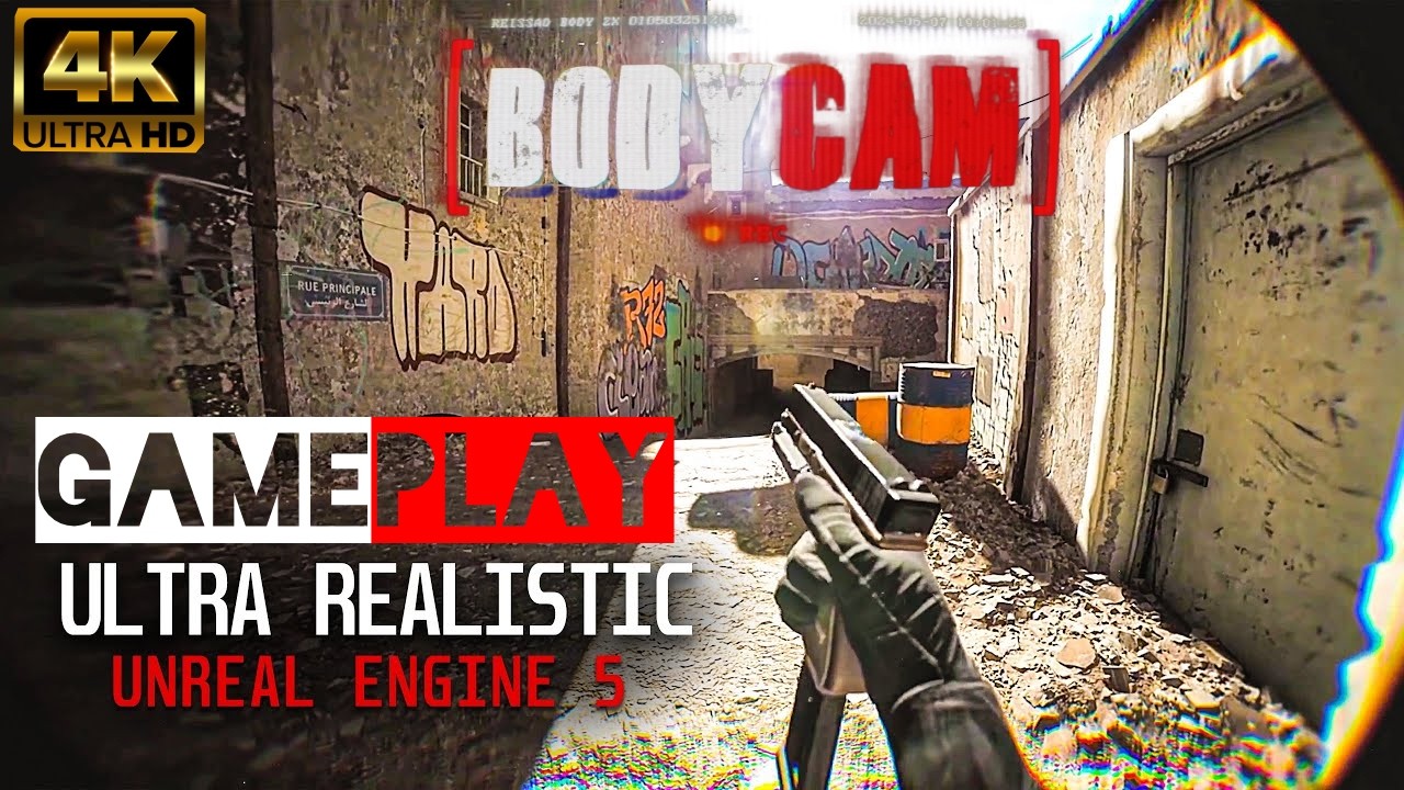 BODYCAM Looks INSANELY Realistic 🤯 | Combat Gameplay  #bodycam  #fps #shorts #unrealengine5