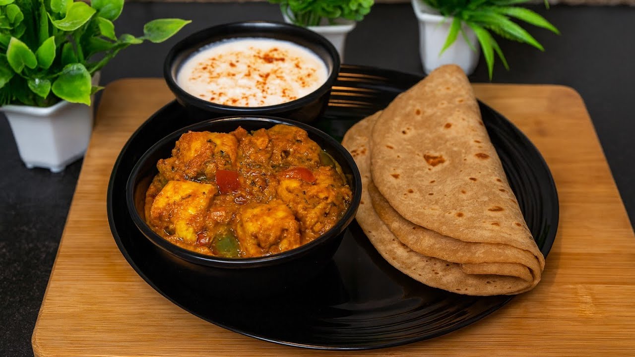 😋Aisa lunch khay jo dil khush ho jay ✨🤤 Aaj ka lunch combo — Paneer sabzi, roti aur dahi