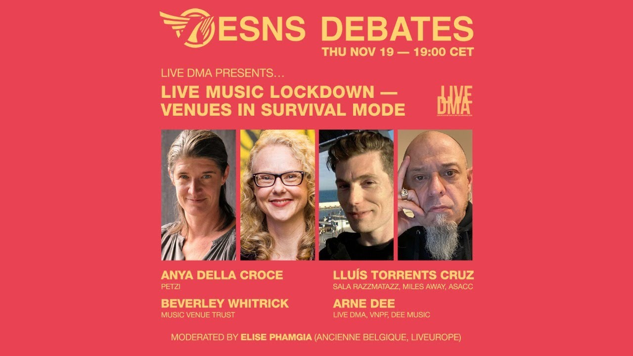ESNS DEBATES; Live DMA presents&hellip; Live Music Lockdown: Venues in Survival Mode