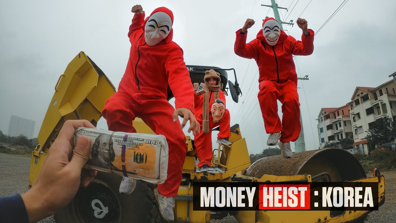 MONEY HEIST vs MONEY HEIST KOREA 1.6 (Epic Parkour POV)
