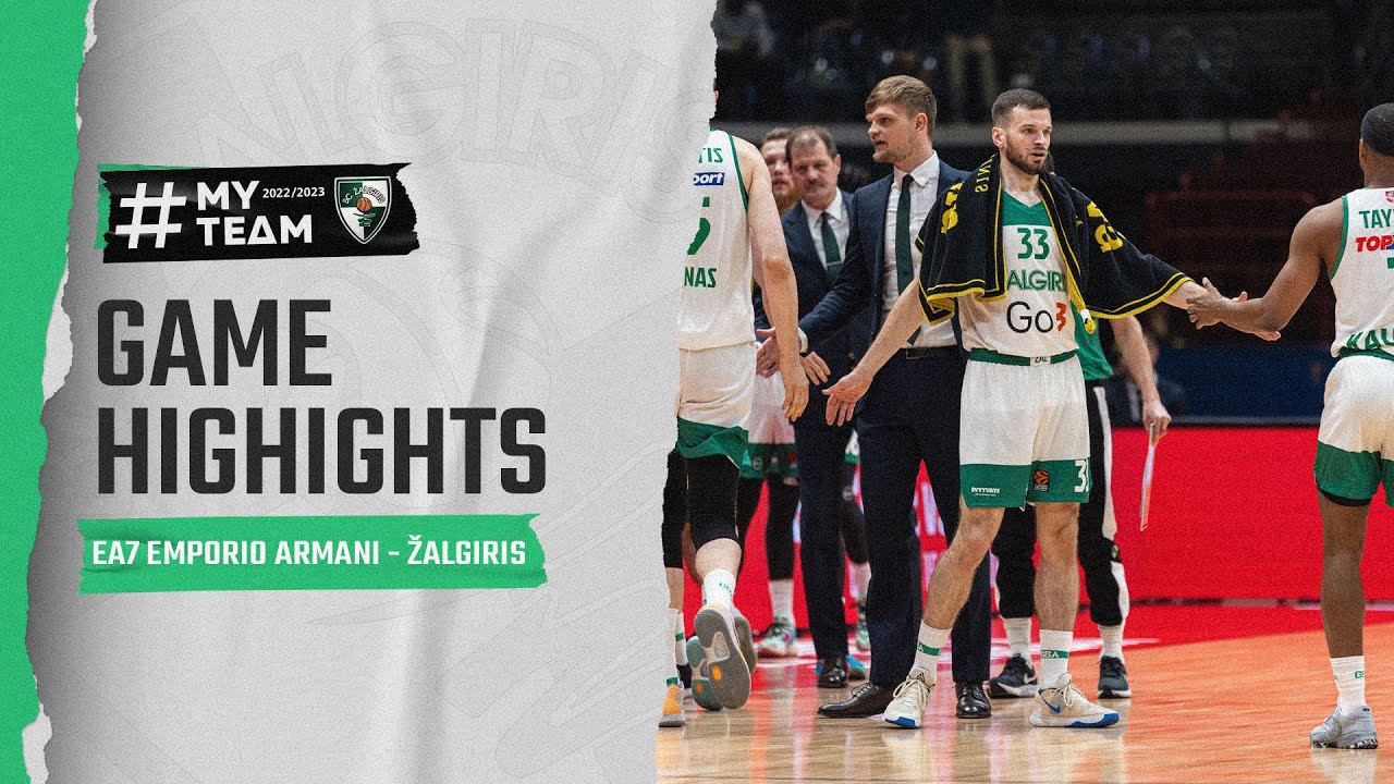 EA7 Emporio Armani - Zalgiris | Game Highlights | 2023.01.13