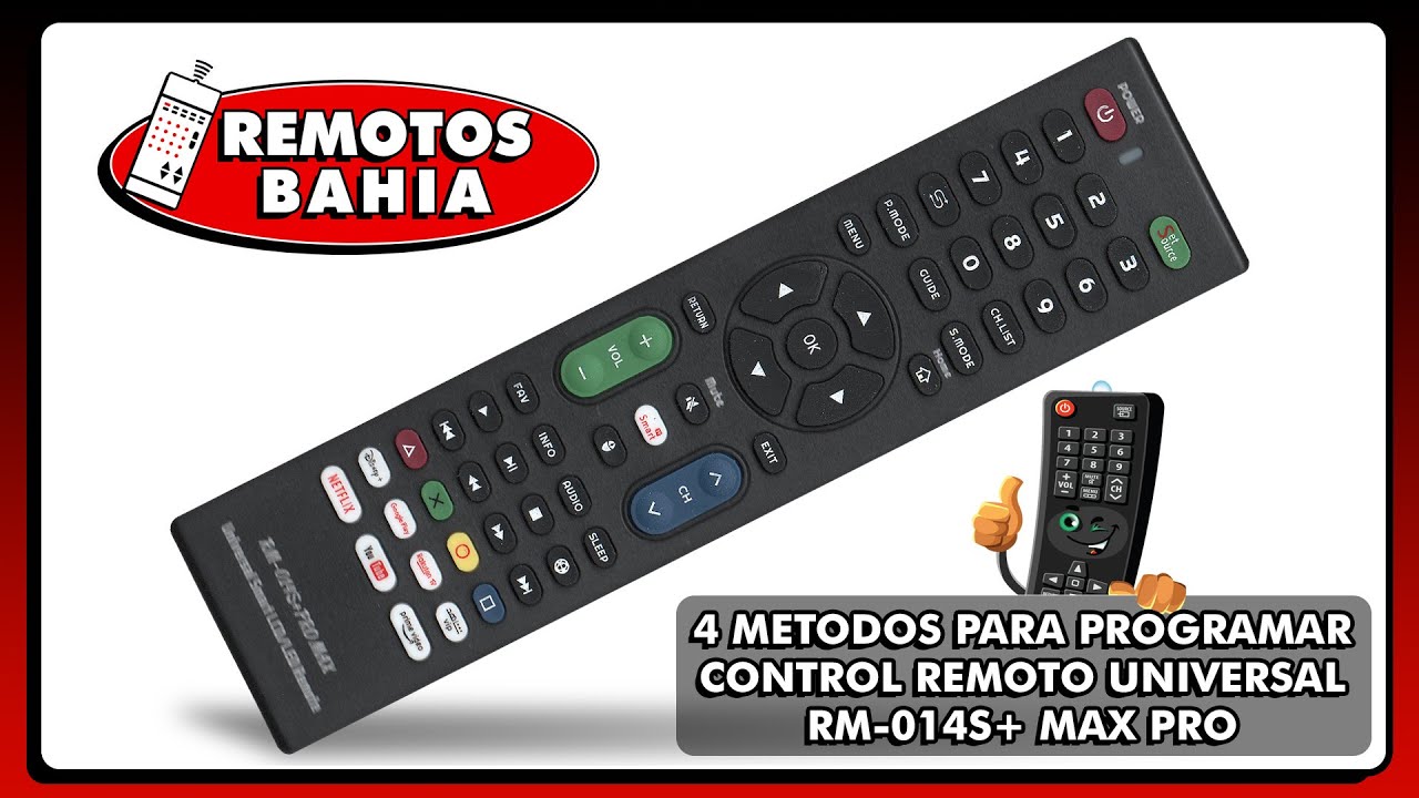 4 METODOS PARA PROGRAMAR CONFIGURAR CONTROL REMOTO UNIVERSAL RM-014S+ MAX PRO
