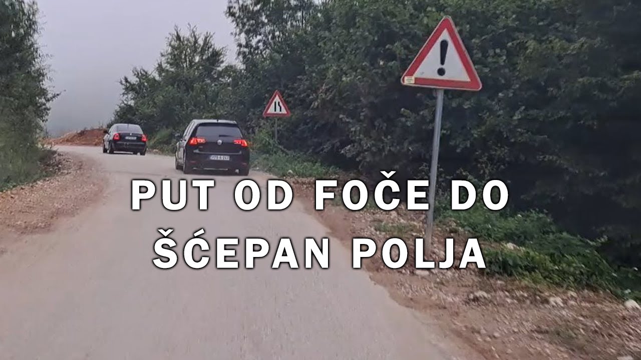 Put Foča - Šćepan polje (granični prelaz), august 2023.