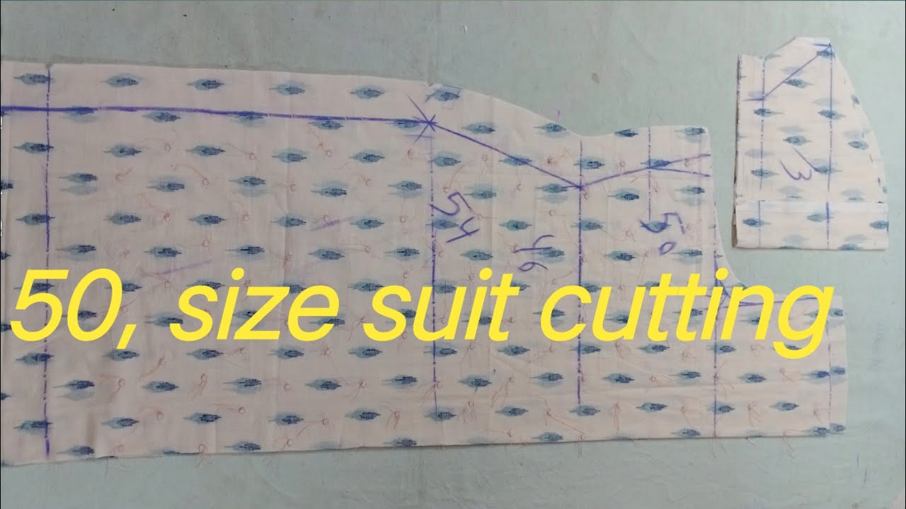 50, size suit cutting-heavy size kameez cutting-50 size kurti cutting