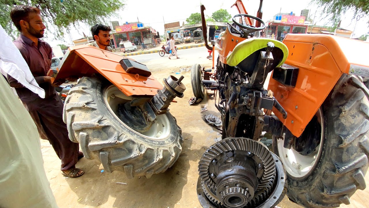 strange sound coming from inside the tractor Open the engine gear and check