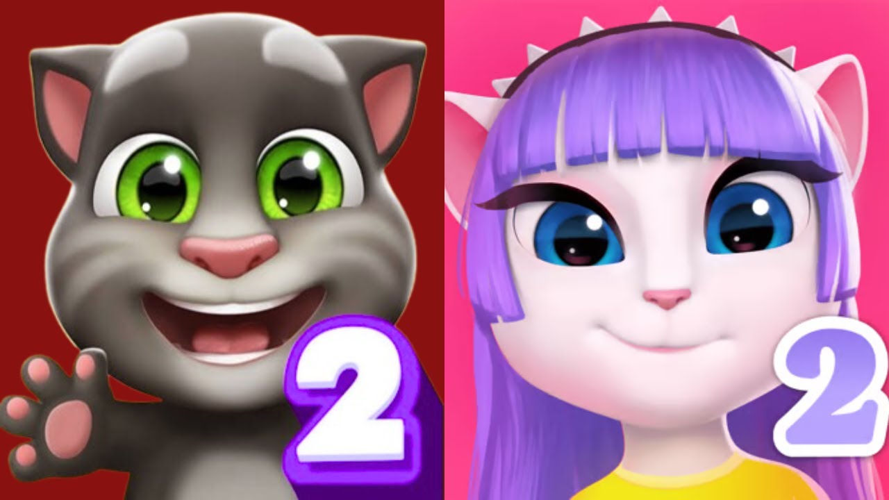 Candy Man Vs Panter | My Talking Tom 2 Vs My Talking Angela 2