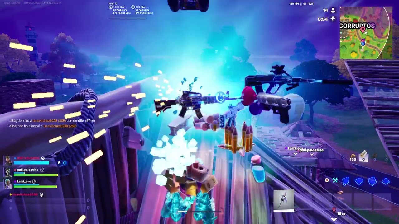 Fortnite recarga xbox series s 120 fps escuadra (perdimos) 😆 