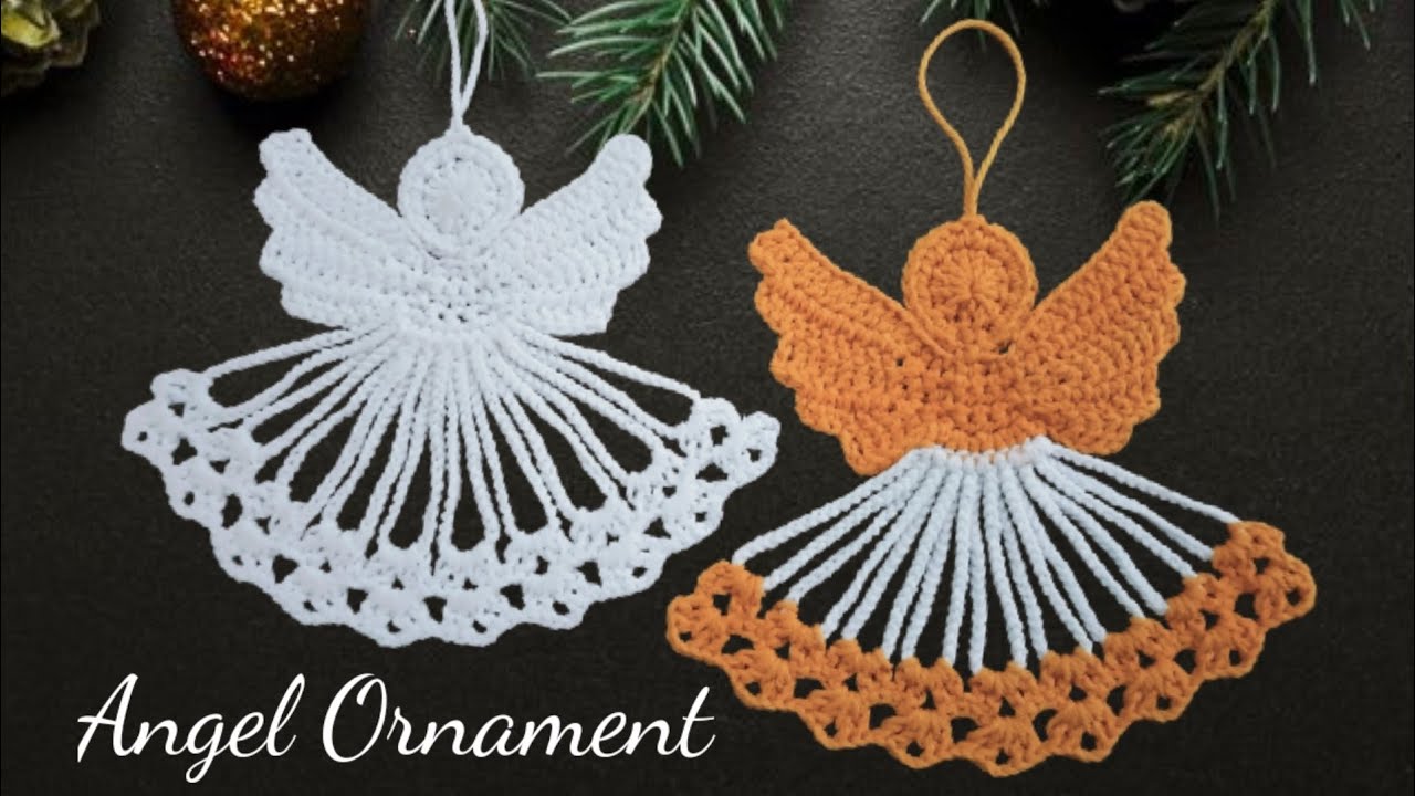 Crochet Angel Ornament || How to harden using wood glue
