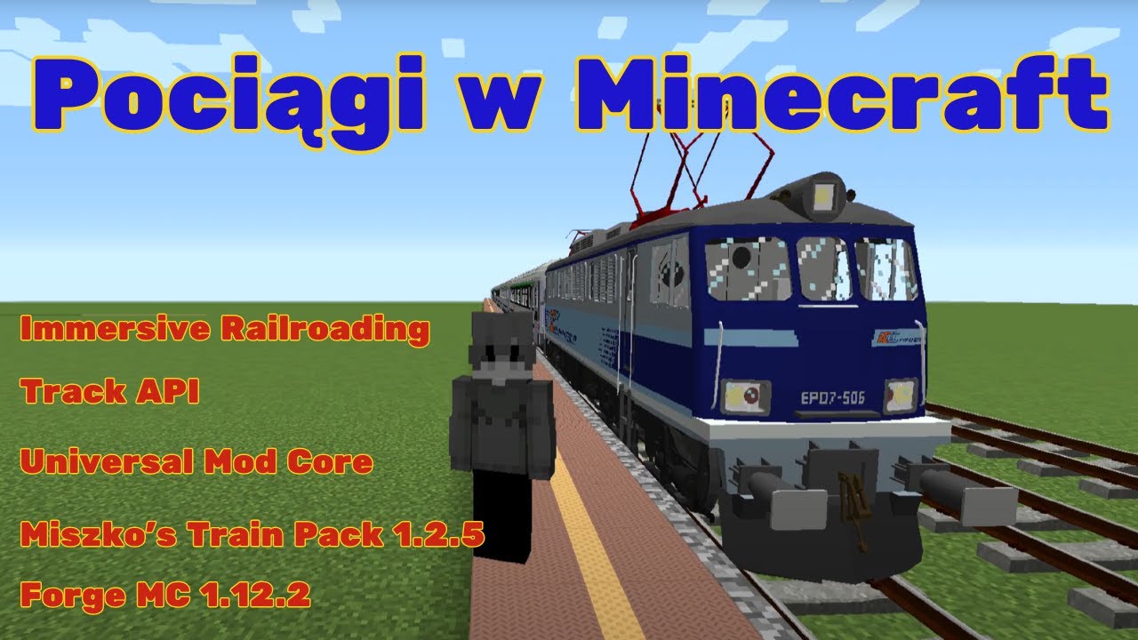 JADĘ Pociągiem INTERCITY W MINECRAFT!!! Immersive Railroading