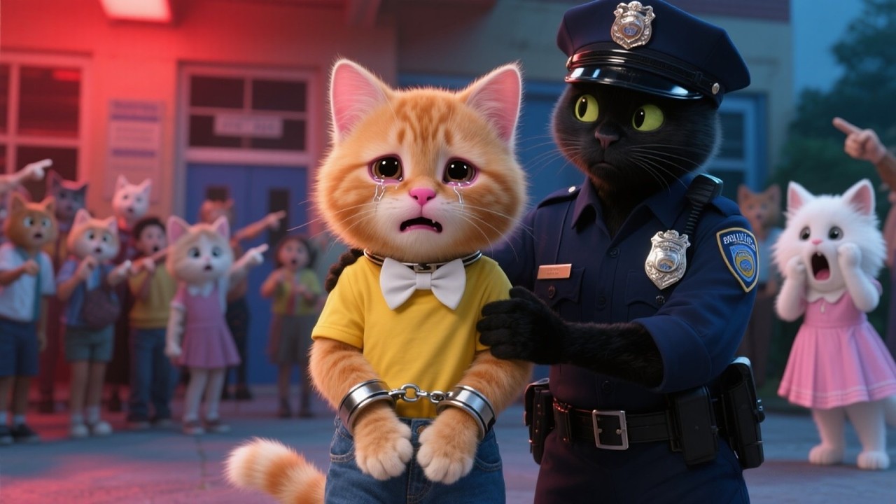 🐾 Рыжего котенка ОБВИНЯЛИ в краже, но он был НЕВИНОВЕН! 😭👮