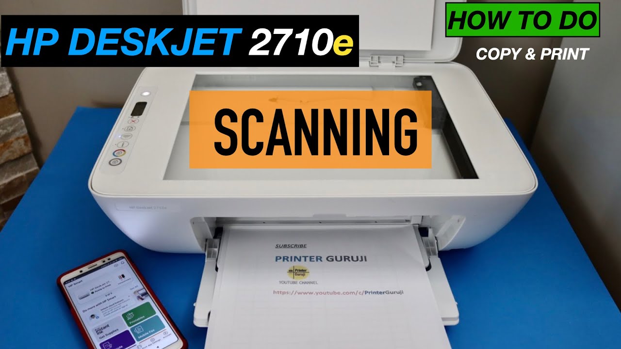 HP DeskJet 2710e Scanning, Printing & Copying Review.
