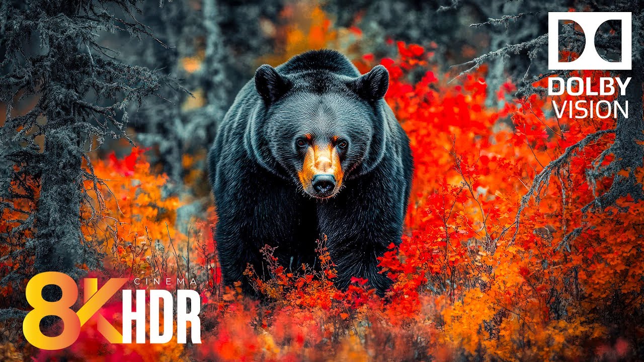Colorful Wild Animals in 8K HDR Dolby Vision 120 FPS Video - Scenic Wildlife