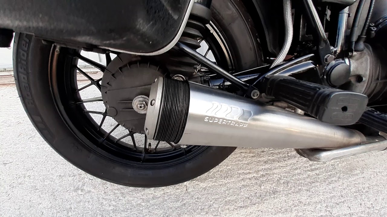 BMW R100RS TWIN PLUGGED LOUD #supertrapp SILENCER EXHAUST #shorts #bmw #cafe #racer #motorcycle #fyp