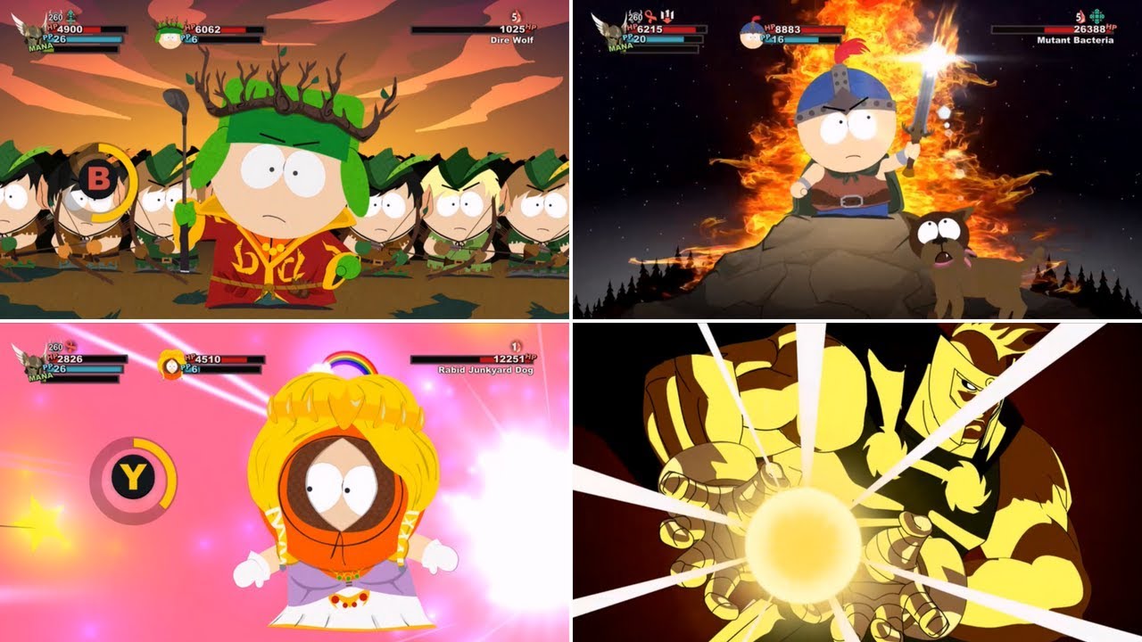 South Park: La Vara de la Verdad. Ataques Especiales de los Ayudantes.