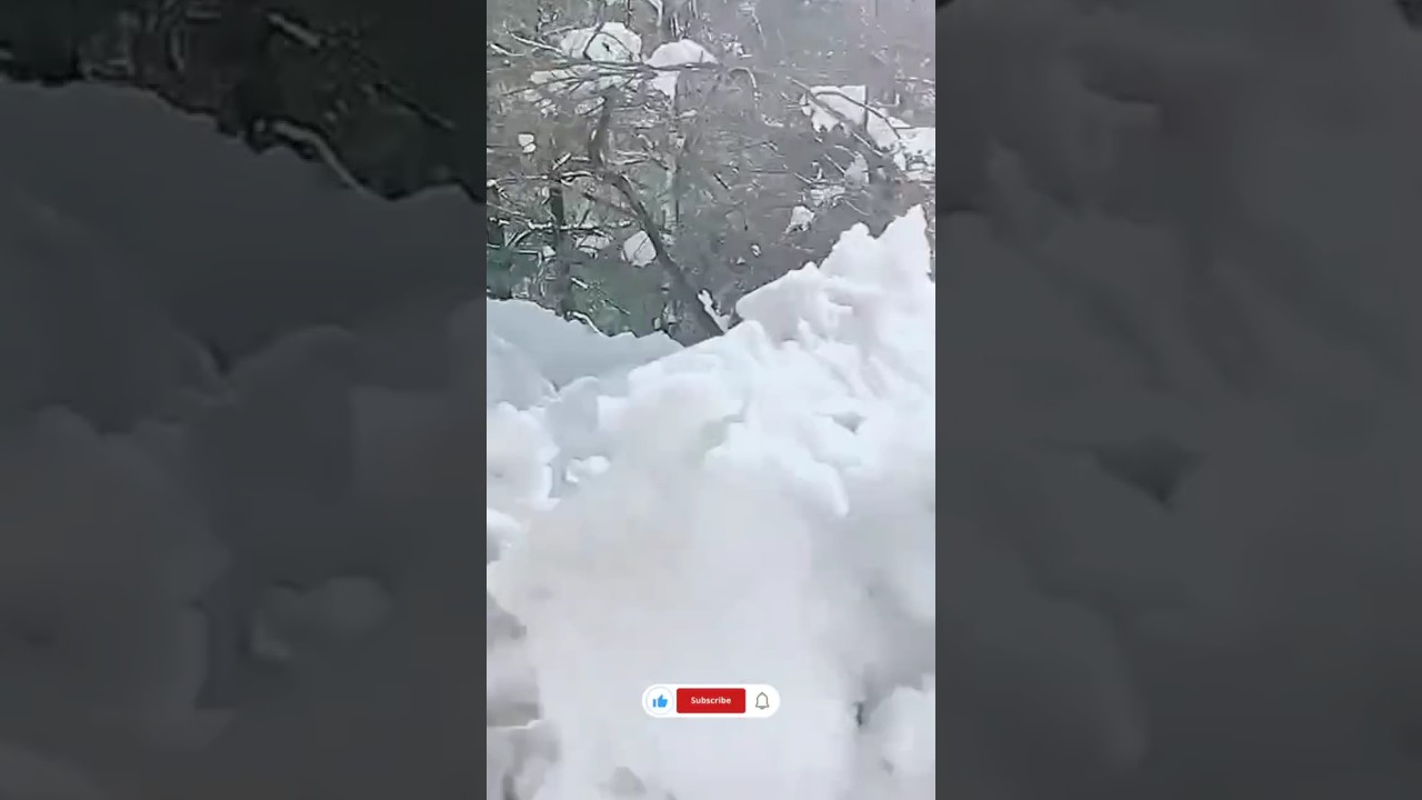 murree weather today || heavy snowfall 2024 #snow #ad #shorts #subscribe #livesnowfallnathiagali