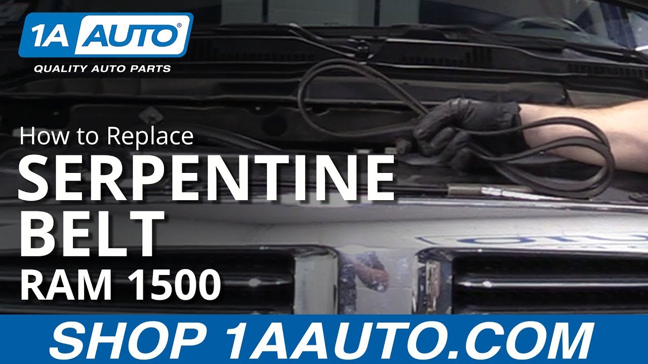 How to Remove Serpentine Belt 09-19 Ram 1500