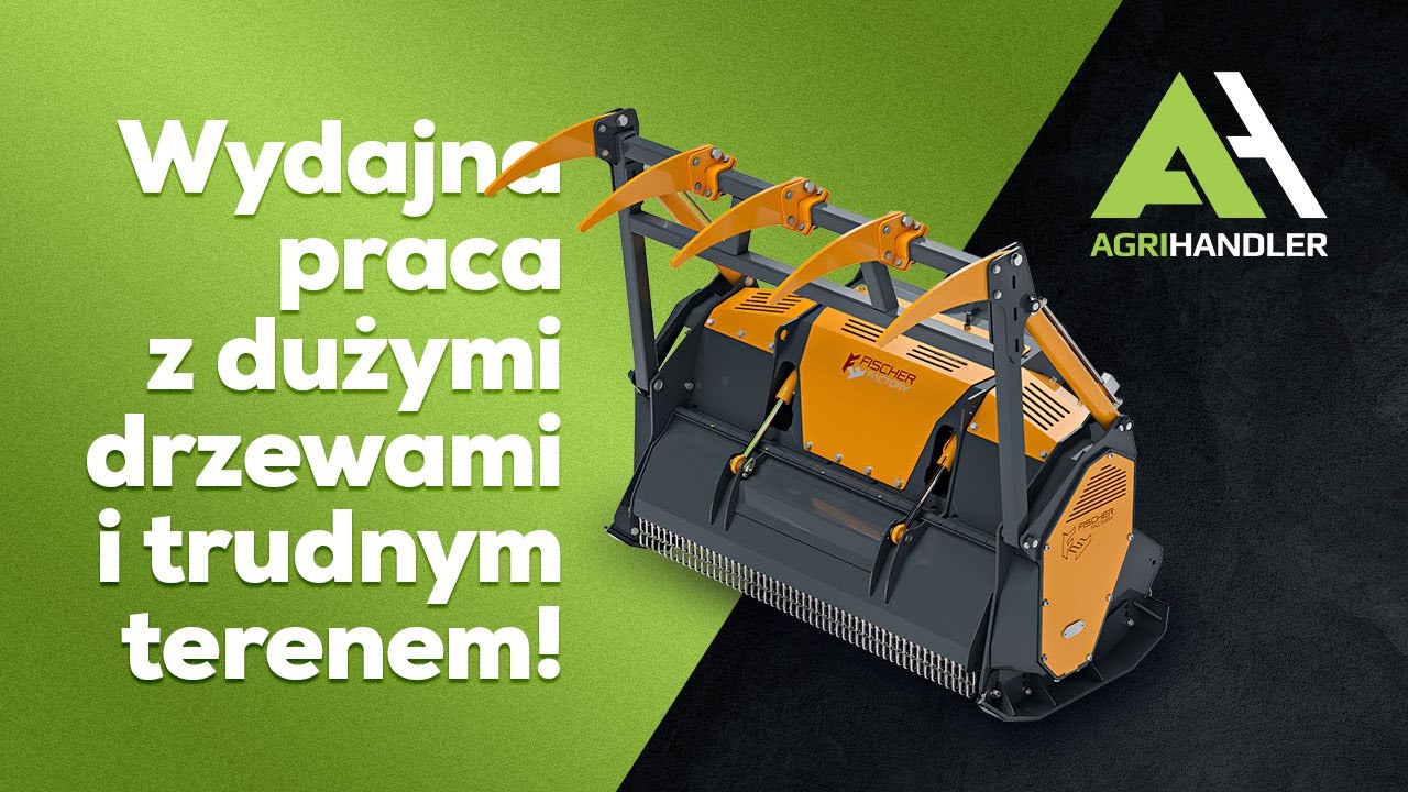 Profesjonalny mulczer leśny Fischer H2 – wydajna praca z dużymi drzewami i trudnym terenem!