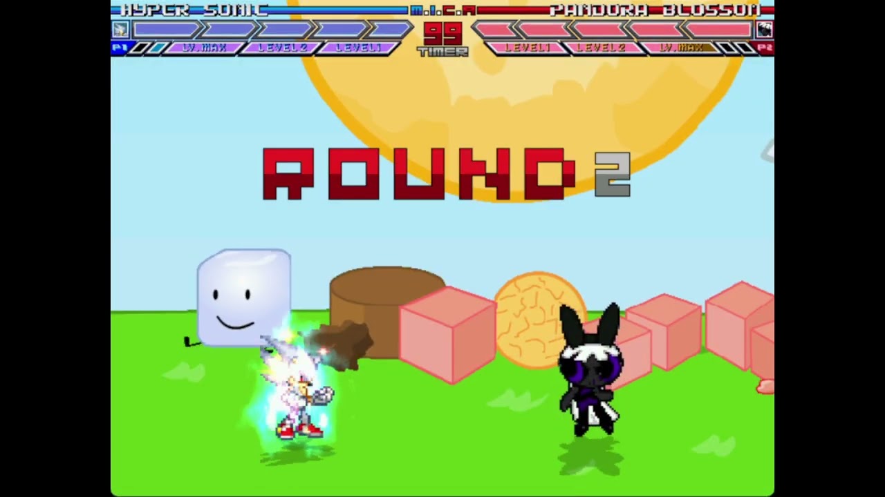 MUGEN Fight - Hyper Sonic vs. Pandora Blossom