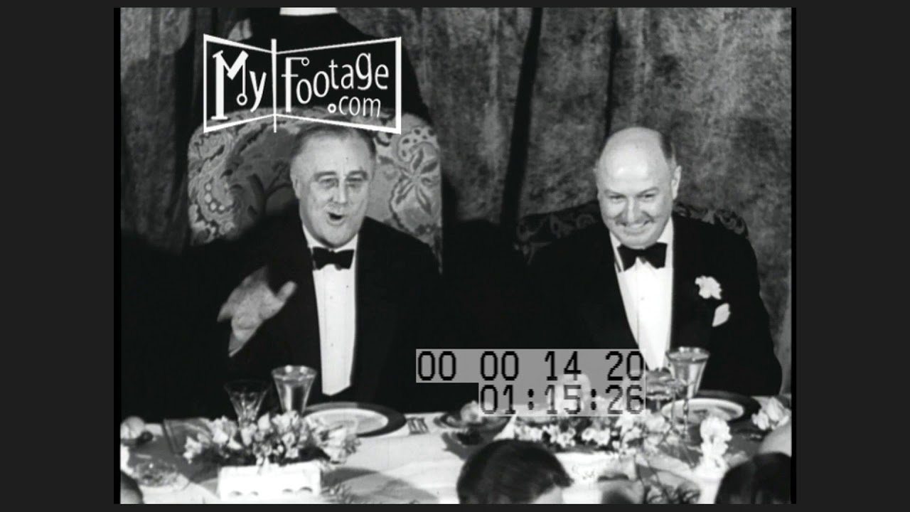 1937 President Roosevelt Holds Banquet in Honor of James A. Farley