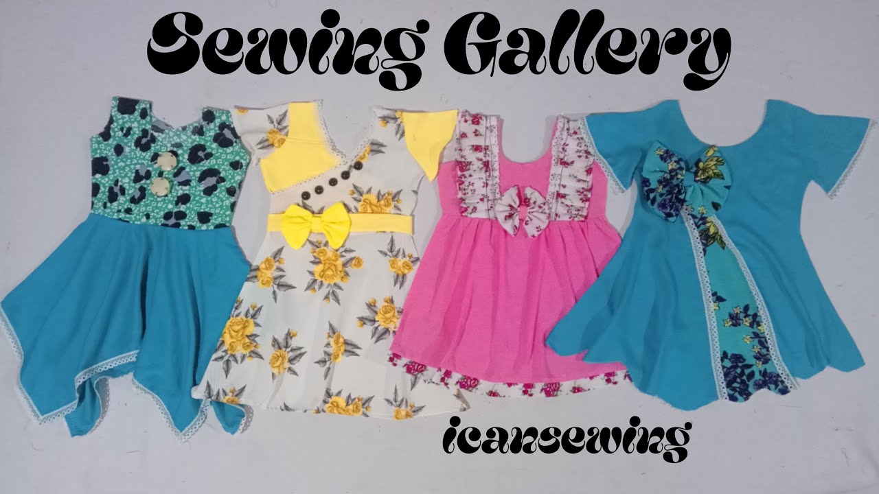 👗 Adorable Handmade Dresses for Girls ✂️ | Kids Fashion & Sewing Inspiration by ICANSEWING 🌟