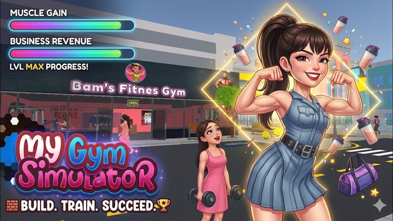 GYM-Bam's fitness Club_🎮🏋️‍♀️💪/Subscribe fast for new games 😁🎮🆕#gaming #trending 