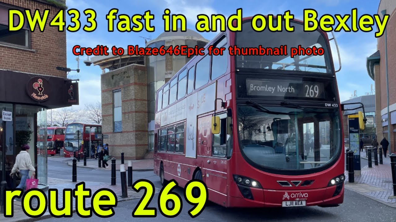 *Fast* Bus Journey on the 269 | DW433 (LJ11 AEA) | VDL DB300 Wright Gemini 2