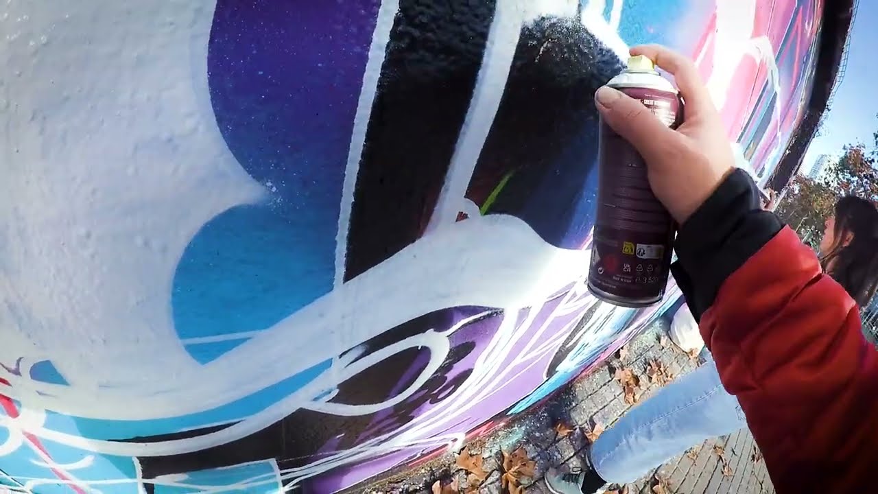 🎅❤️🤶 Christmas Graffiti Mural: Santa & Mrs. Claus Characters❤️🎨 (POV-Full process)🎅❤️🤶