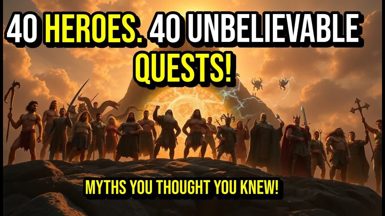 40 MYTHOLOGICAL HEROES and Their EPIC QUESTS &ndash; Legends You NEED to Know | Mythology