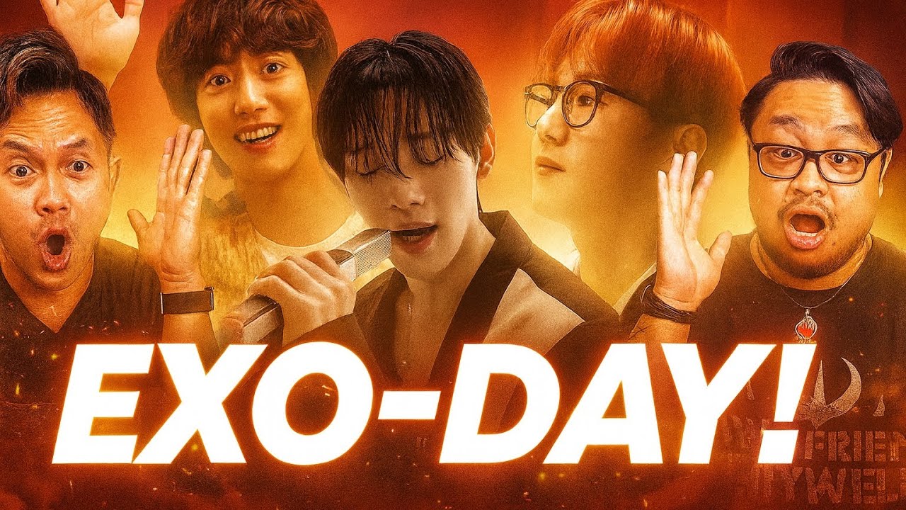 Это реакция EXO на возвращение с Ченом, Сухо и Чанёлем.
