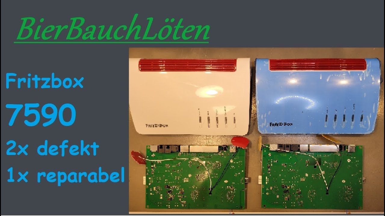 Fritzbox 7590  2x defekt  1x reparabel