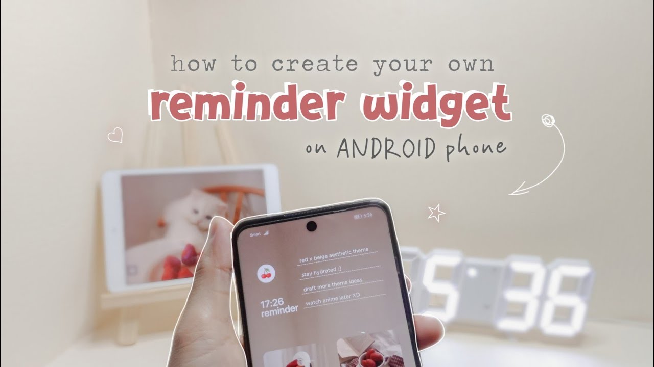 🍓 how to make your own reminder widget on your android phones using widgetopia