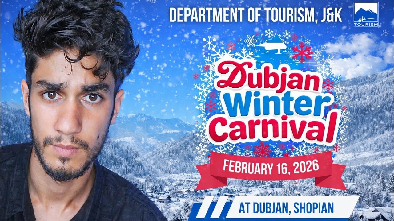 Dubjan Shopian Winter Carnival 16 Feb 2026 | Snow, Culture & Tourism Revival in Shopian Kashmir