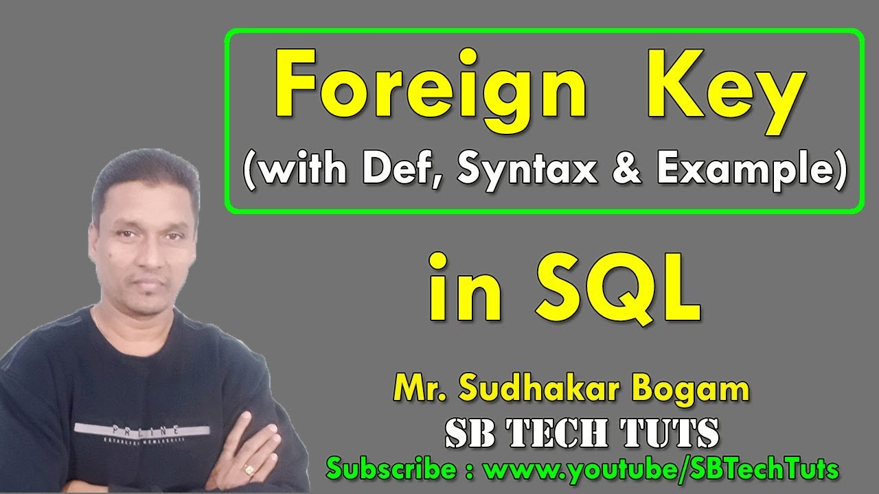 Foreign Key in SQL | What is Foreign Key in DBMS | Constraints in SQL | DBMS | Telugu