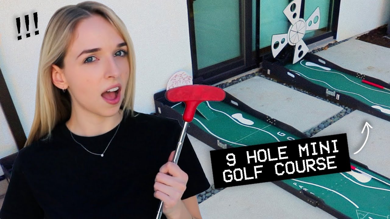 turning my backyard into a MINI GOLF COURSE
