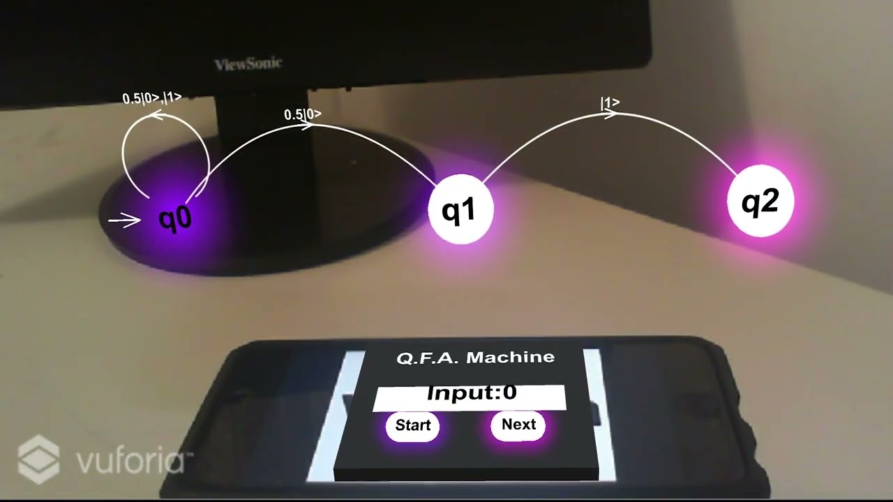 Simulating Quantum Turing Machine in Augmented Reality