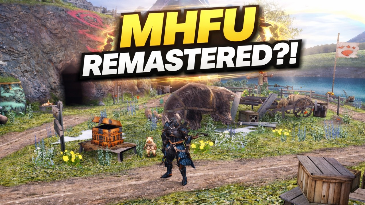 MHFU With HD Textures Feels Like a New Game | Before vs After Comparison