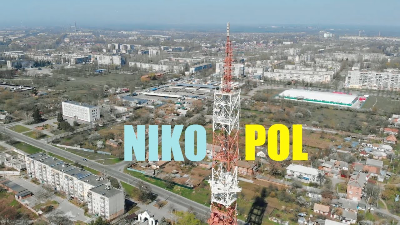 Никополь - ТВ вышка и центр. Апрель 2020. DJI Mavic Air #pararirurapictures