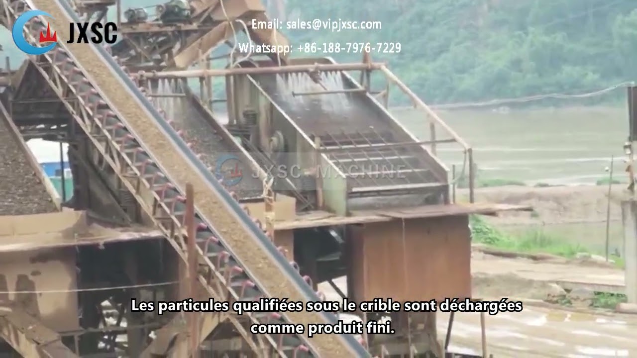 Proc&eacute;d&eacute;s de concassage, de nettoyage et de fabrication de sable