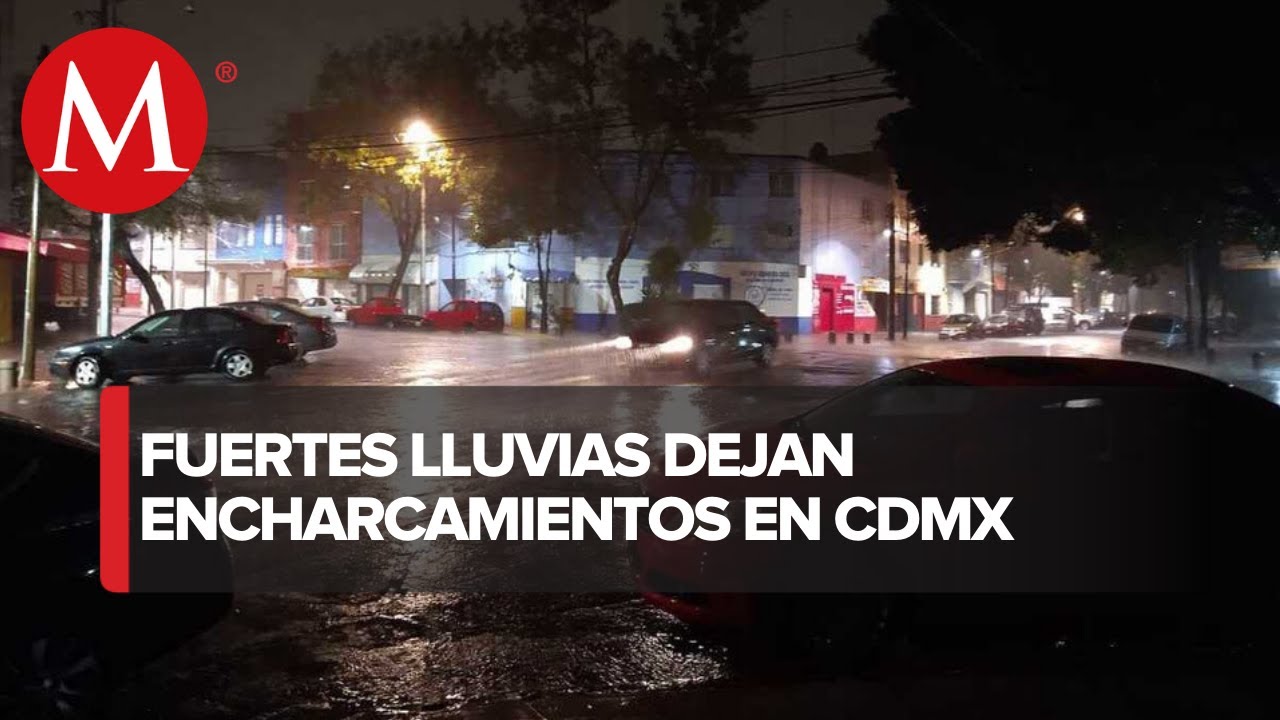 CdMx amanece con fuertes lluvias y tormenta el&eacute;ctrica