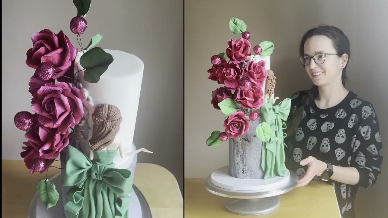 How I've made Display Cake after saving decorations after the Party